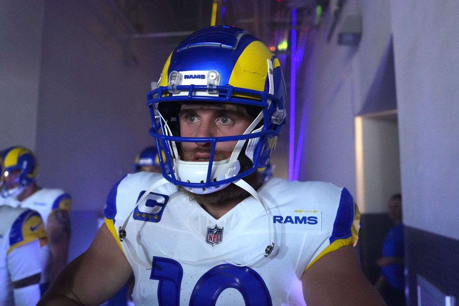 Receiver Cooper Kupp and the Los Angeles Rams will wear their white jerseys against the Baltimore Ravens in Week 14. 